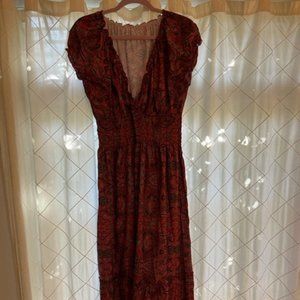 NWOT - XL Boho Paisley Maxi Dress